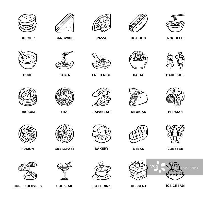 食物图标图片素材