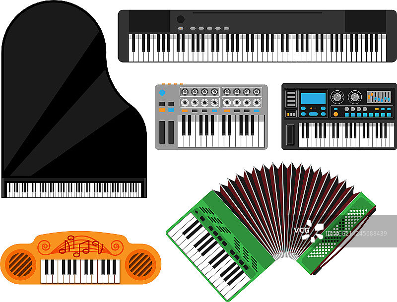 键盘乐器图片素材