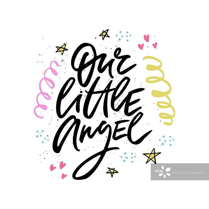 我们的小天使字母图片素材