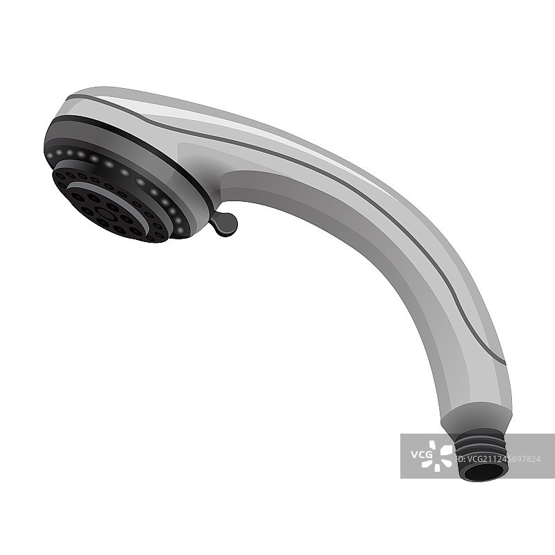 逼真淋浴喷头图标图片素材