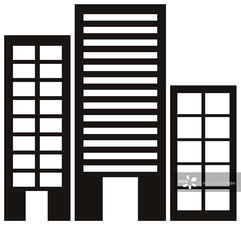 办公楼剪影图片素材