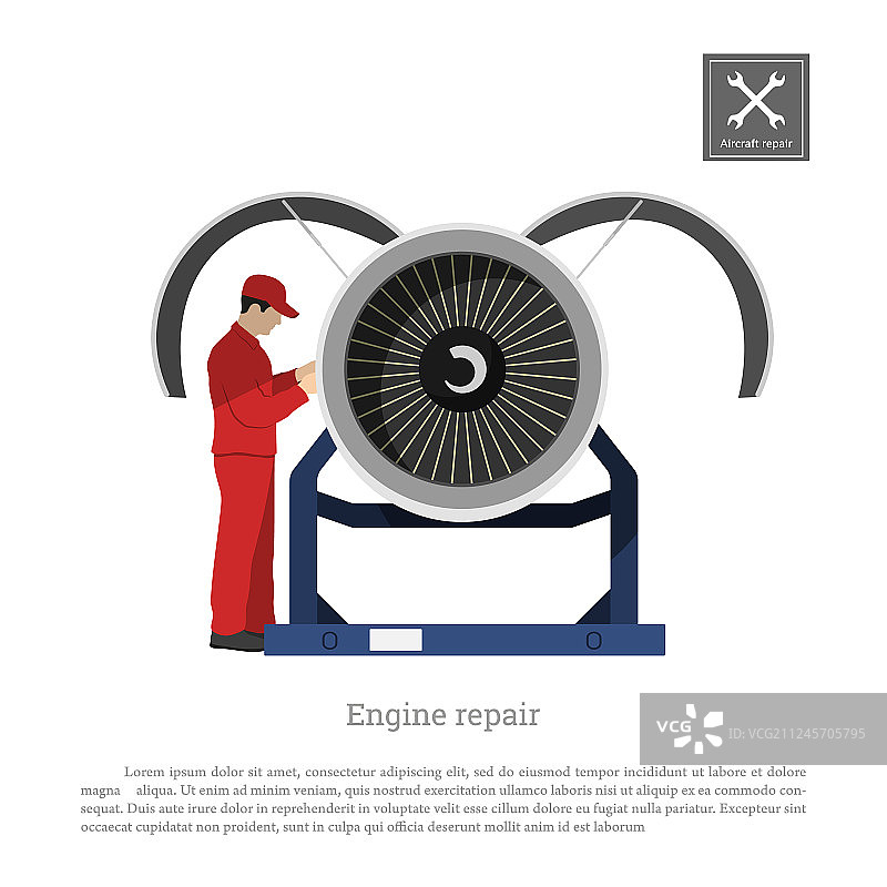 飞机维修与保养图片素材