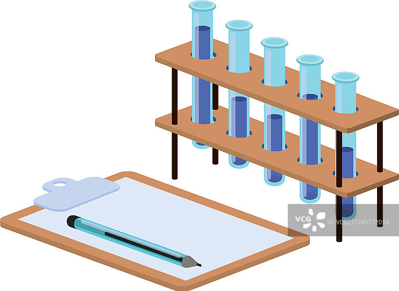 白色背景下的实验室仪器图片素材