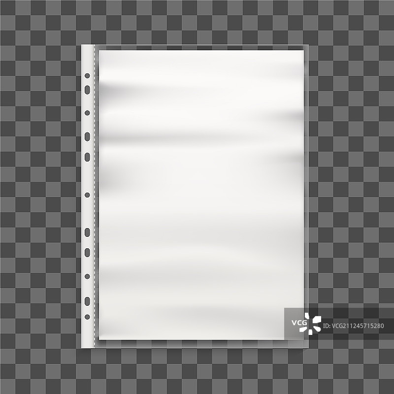 逼真细致的3D玻璃纸商务文件图片素材