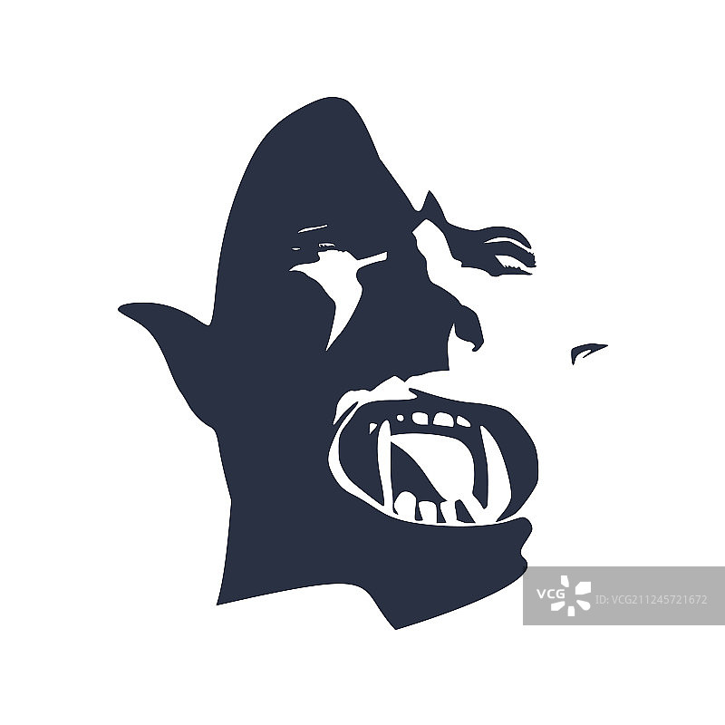 邪恶兽人面部图片素材