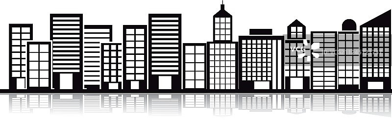 单色建筑城市景观图片素材