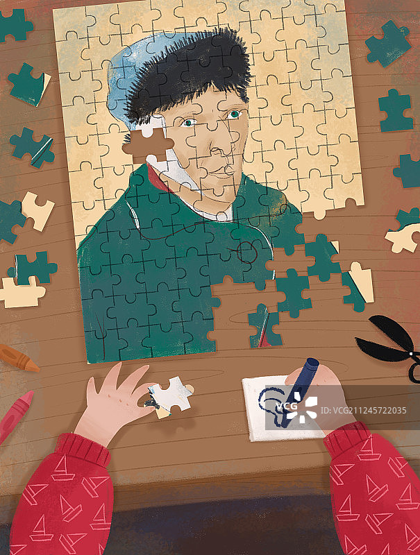 梵高的耳朵图片素材