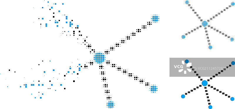 虚线关系图标图片素材
