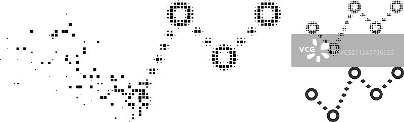 灰尘点状半色调趋势图标图片素材