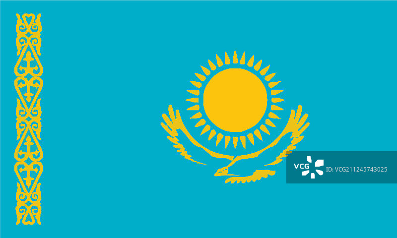 哈萨克斯坦国旗图片素材