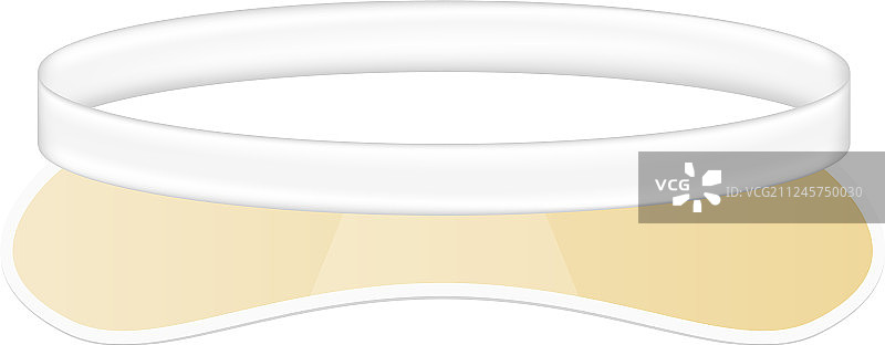 白色和橙色遮阳帽设计图片素材