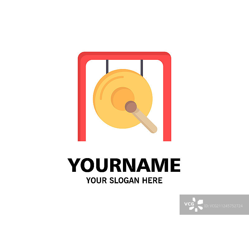 中国锣鼓音乐商务Logo模板图片素材