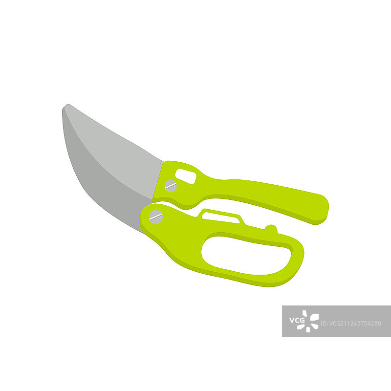 花园修剪器隔离图标图片素材