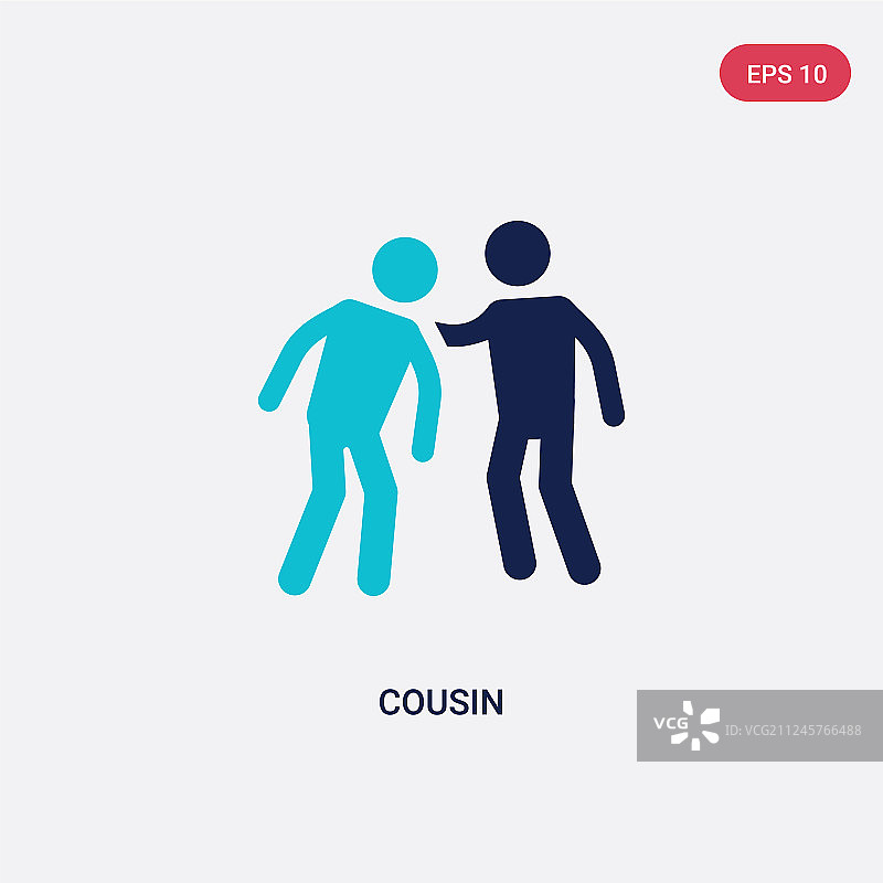 双色表亲图标图片素材