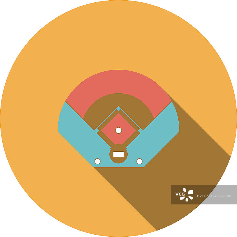 棒球场鸟瞰图标图片素材