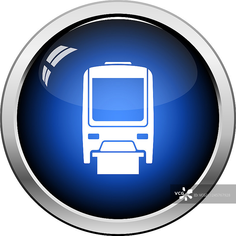 单轨列车正面视图图标图片素材