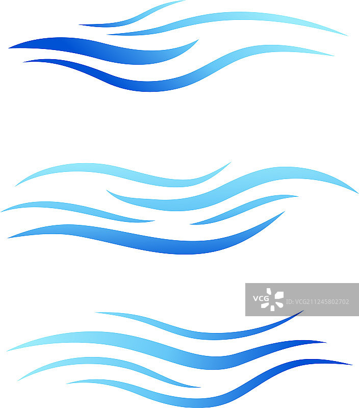 蓝色波浪水抽象图片素材