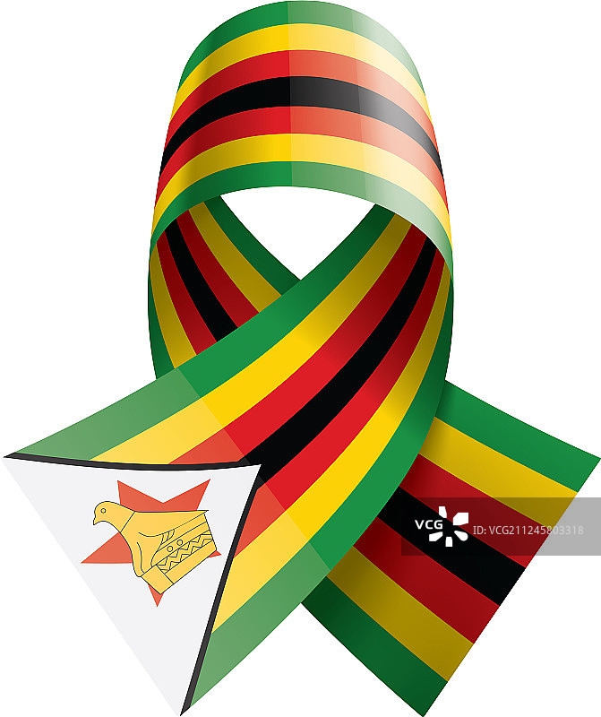 津巴布韦国旗上有白色图片素材