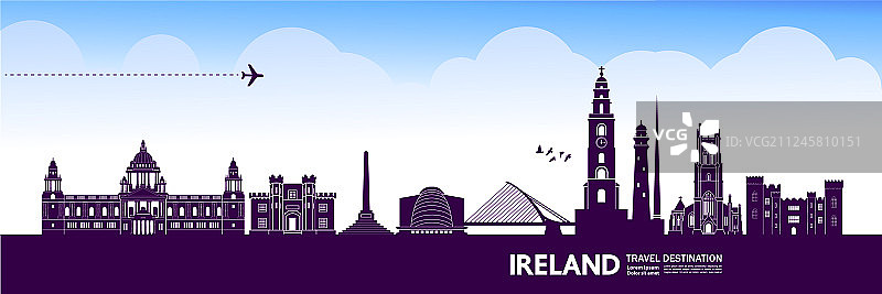 爱尔兰旅游目的地图片素材