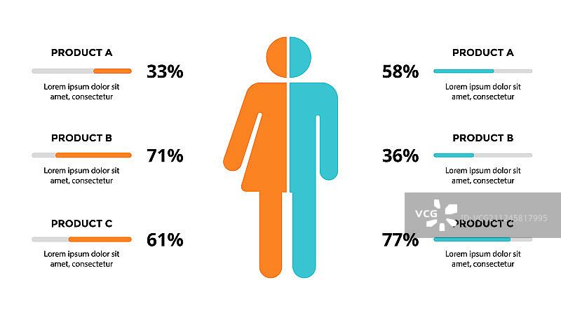 营销信息图幻灯片模板图片素材
