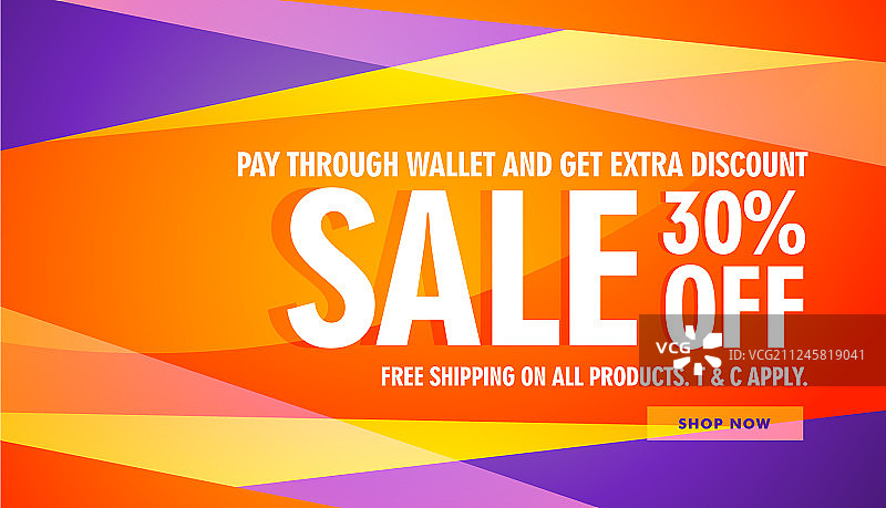 明亮色彩促销折扣banner模板图片素材