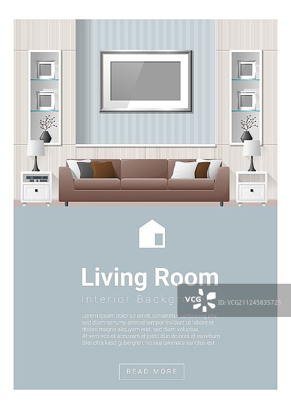 现代客厅banner室内设计2图片素材