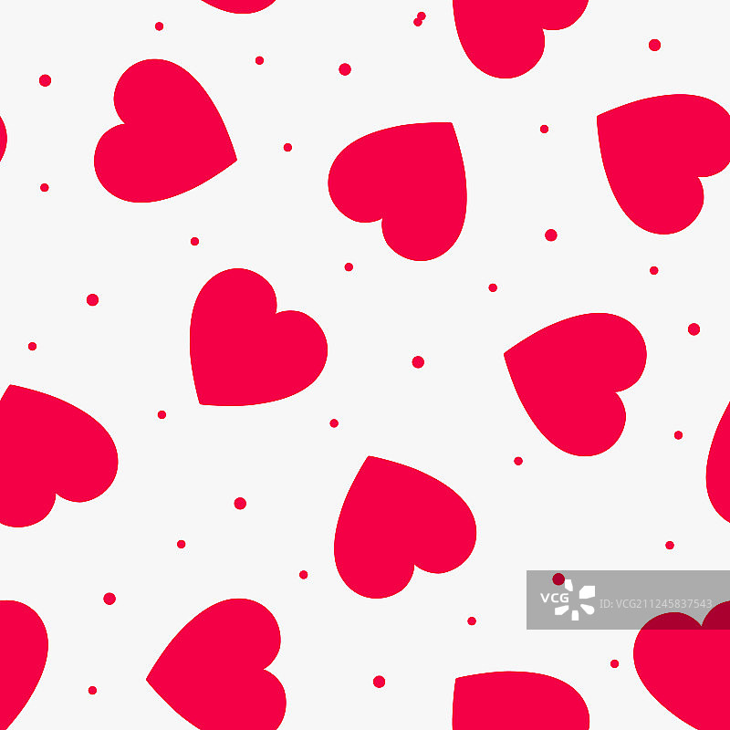 红色爱心无缝图案图片素材