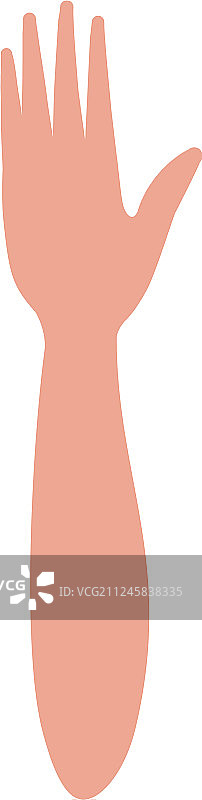 张开手掌的前臂头像角色图片素材