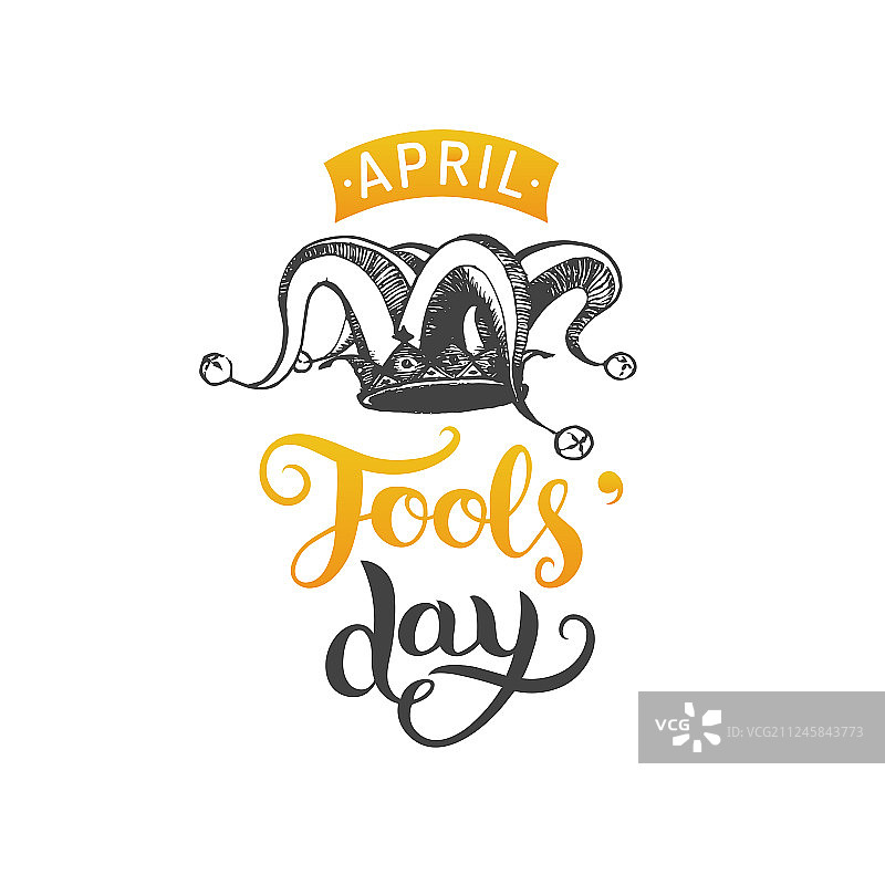 愚人节手写问候卡片图片素材