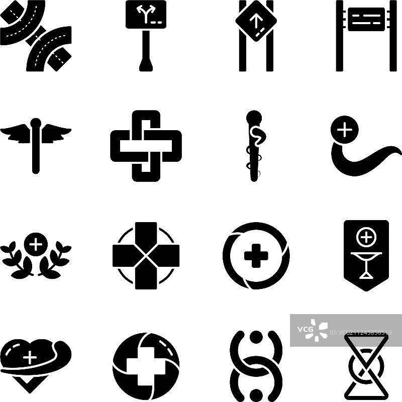符号和标志图标集图片素材
