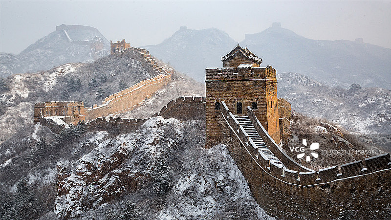 北京金山岭长城图片素材
