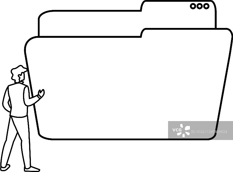 男人使用文件夹图片素材