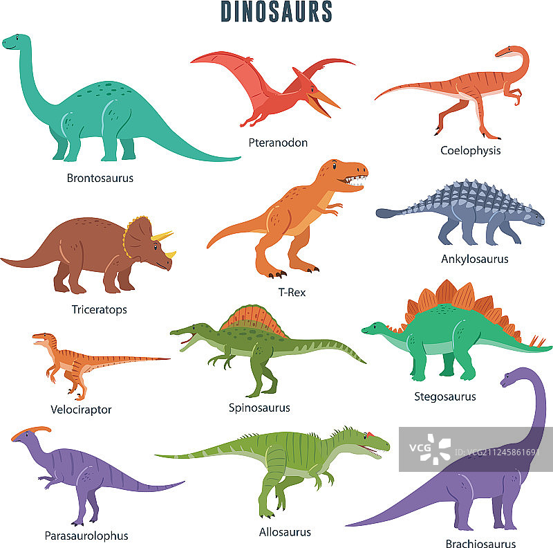 恐龙合集图片素材