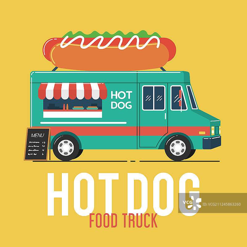 热狗餐车图片素材