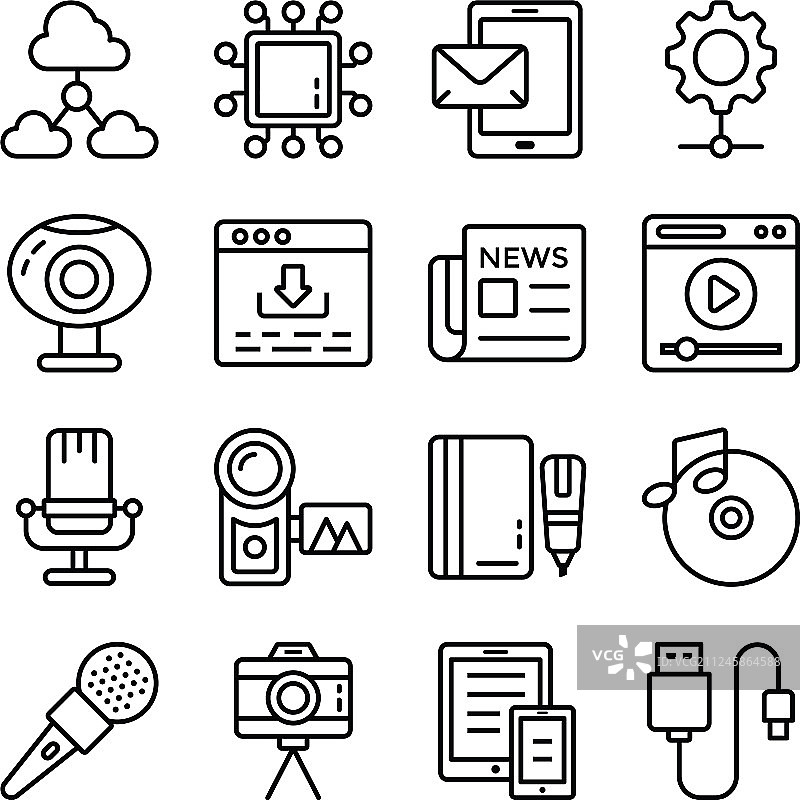 数据通信图标图片素材