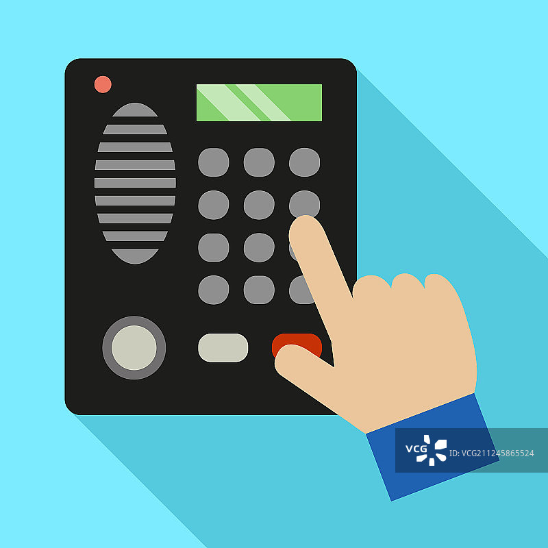 家庭内部通讯系统扁平风格图标图片素材