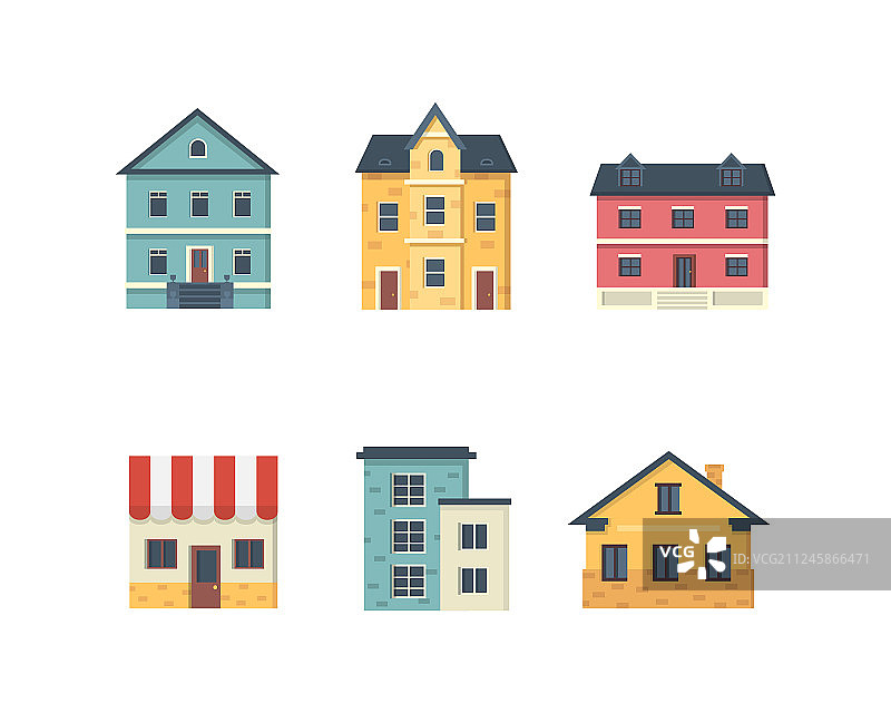 郊区私人住宅外观图片素材