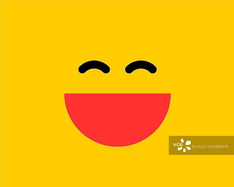 黄色背景上的表情符号笑脸图标符号图片素材