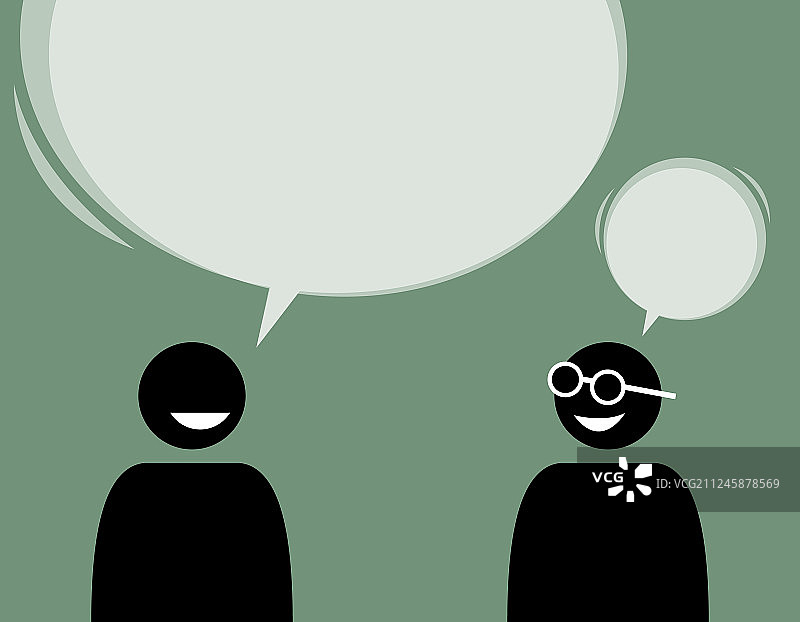 两个男人朋友在交谈并达成共识图片素材