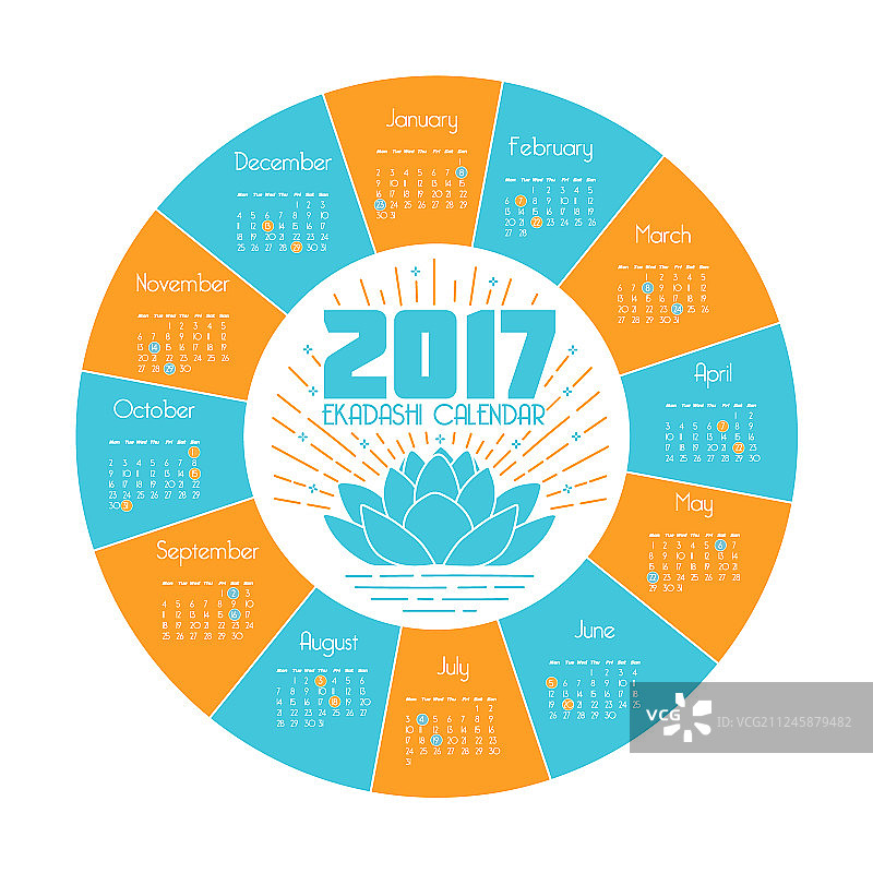 2017年印度教历 एकादशी图片素材