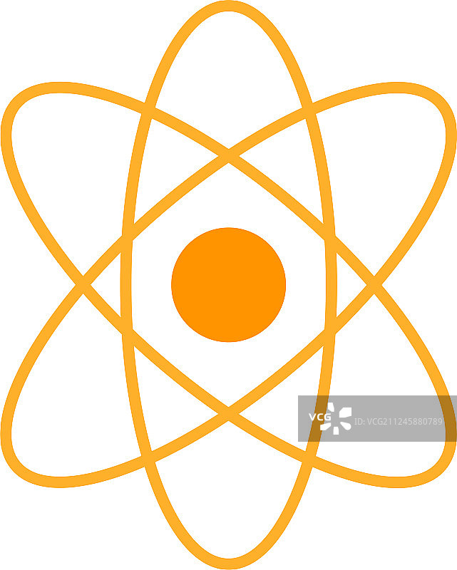 原子图标原子符号隔离图片素材