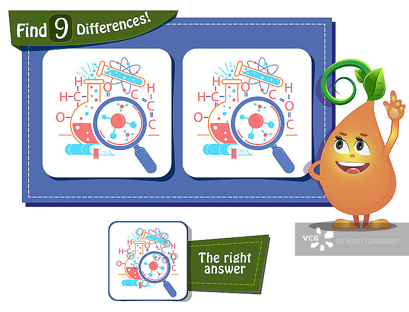科学日：大家来找茬图片素材
