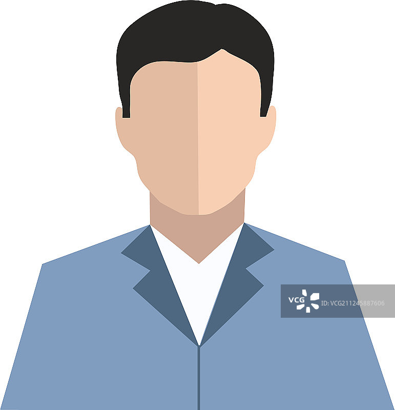 穿着蓝色外套的男人剪贴画图片素材