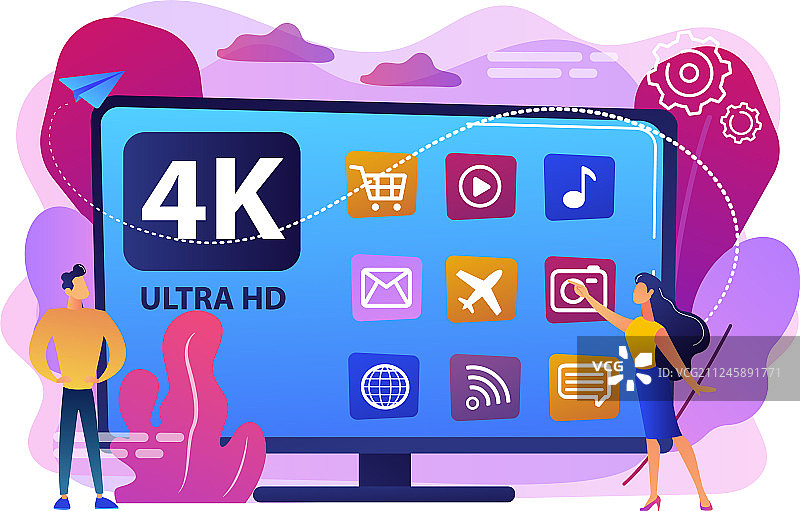 UHD智能电视概念图片素材