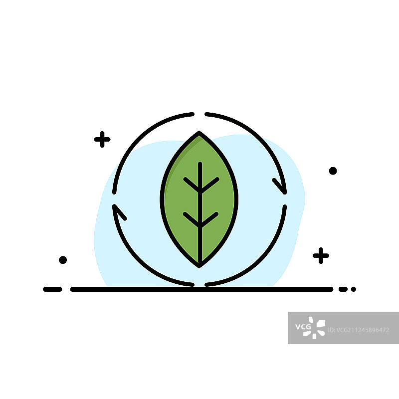 绿色能源动力商业扁平线条图片素材