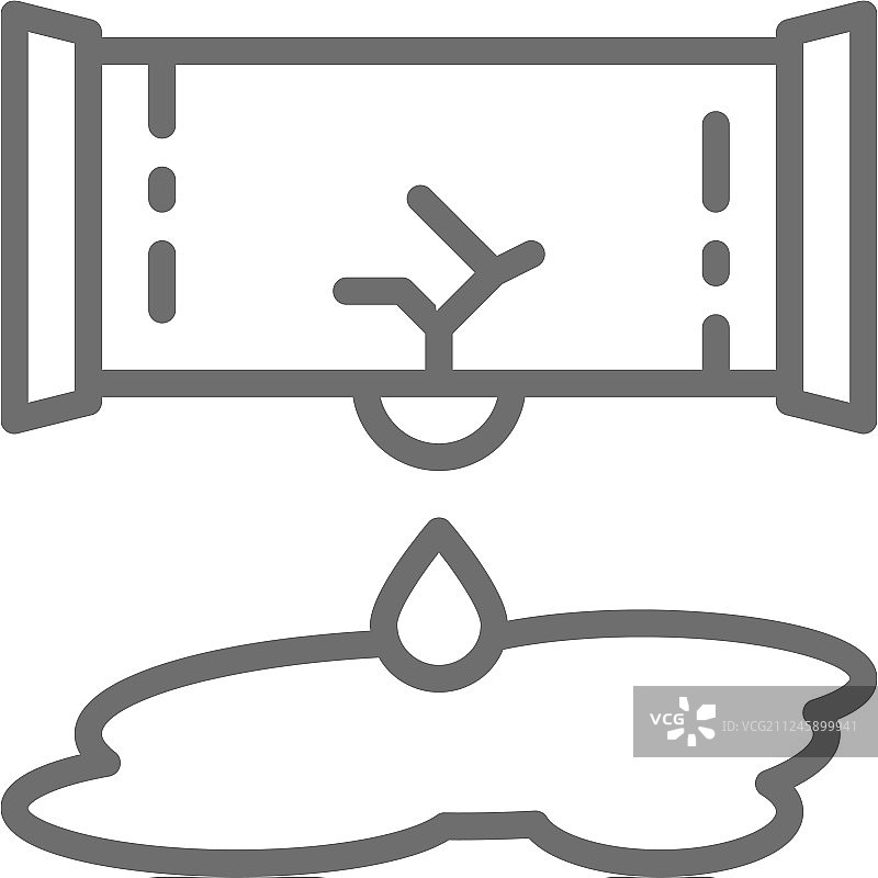 滴水管道线路图标图片素材