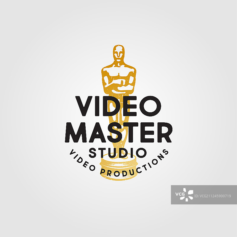 奥斯卡金奖复古视频制作logo图片素材