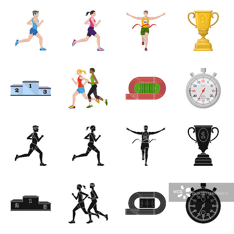 运动与获胜者符号图片素材