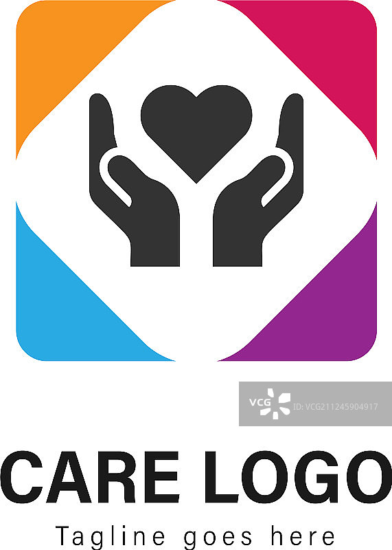 现代护理logo设计模板图片素材