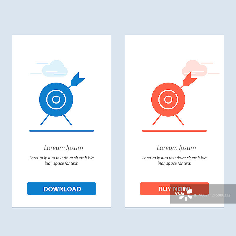 目标瞄准蓝色和红色立即下载购买图片素材